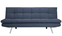 Habitat Nolan Fabric 3 Seater Clic Clac Sofa Bed-Denim Blue