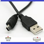 2 Meter Long USB to MINI B Data Charger Cable For Garmin Dash Cam GoPRO MP3 MP4