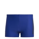 adidas HT2080 BOLD 3S BOXER Swimsuit Men's semi lucid blue/white S/M