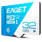 EAGET 32GB MicroSD TF Minneskort/memory kort Klasse 10