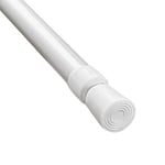Duschdraperistång för klämning, utdragbar, 50-90cm, nickelfärgad
