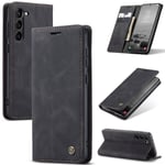 CaseMe Slim Plånboksfodral Samsung Galaxy S24 FE Svart