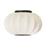 Made By Hand Knit-Wit 45 Oval væg- og loftlampe Pearl white