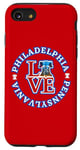Coque pour iPhone SE (2020) / 7 / 8 Philadelphia City of Brotherly Love Park Philly Liberty Bell