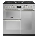 Stoves 444411459 Sterling Deluxe 90cm Dual Fuel Range Cooker - Stainless Steel