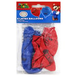 Super Mario 4-Sided Ballooon 6 pieces per Pack Children Birthday Themed Party