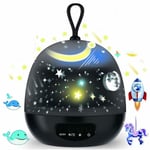 BISBISOUS Projecteur de ciel étoilé à Led pour enfants projecteur galaxie veilleuse jouets rotation 360 degrés 8 modes couleur cadeau