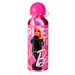 Barbie Aluminium Bottle Water Drinks Children Back to School Character Pink
