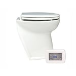 Jabsco Deluxe Flush El-toalett 17'', Vinklad, Pump, 24v