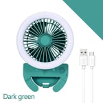 selfie light Mobile ring light for phone USB Charger Portable Fan Clip ring light for YouTube Video/Photography-Green