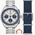 Bulova Lunar Pilot 98k112 Cronógrafo 5BAR, *FREE SHIPPING*