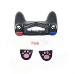 1Pairs Cat Paw Custom Design Silicon Trigger Buttons Sticker W/ Adhensive for PS4 Controller L2 R2 Button Cover (Pink)