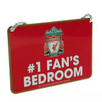 Official Liverpool FC Metal No 1 Fan Bedroom Sign (16 x 11cm)