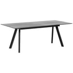 HAY CPH 30 Table Extendable 200-400 cm, Black Water-based Lacquered Oak/Black Linoleum Sort Eik