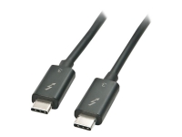 MicroConnect - Thunderbolt-kabel - 24 pin USB-C (hann) til 24 pin USB-C (hann) - USB 3.1 Gen 2 / Thunderbolt 3 - 2 m - USB Power Delivery (100 W), 4K 60Hz støtte - svart