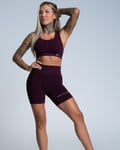 Gym Glamour Biker Shorts Grape - L