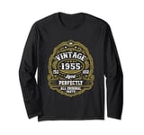 Funny 69th Birthday Men 69 Years Old BDay Women Vintage 1955 Long Sleeve T-Shirt