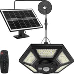 yowin 180 LED Lampe Solaire Intérieur Extérieur 1200LM Lampe Suspendue Solaire, 5 Modes Kit Eclairage Solaire avec Télécommande 2
