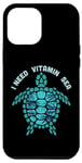 iPhone 12 Pro Max I Need Vitamin Sea Funny Ocean Turtle Water Beach Case
