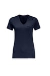 Jack Wolfskin Women's Crosstrail T T-Shirt, Night Blue, XXL
