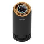 Russell Hobbs Air Purifier for Bedroom Home 90m ³/h CADR, 99.95% Carbon Filter Captures Bacteria, Allergies Odour, Dust, LED Display, Clean Air Compact Black Scandi Wood Effect RHAP1031WDB