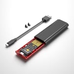 Case SSD M2 - Aluminum M.2 NVMe SATA SSD Enclosure Dual Protocol RTL9210B M.2 to USB 3.1 SSD Box Case for M2