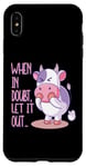 Coque pour iPhone XS Max When In Doubt Let It Out Funny Farting Cute Cow Pet