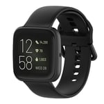 Fitbit Versa 2 / Versa / Versa Lite / Blaze silikonklokkerem - Svart