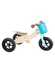 Small Foot - Wooden Tricycle and Balance Bike 2in1 Maxi Turquoise