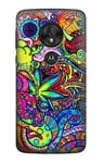 Colorful Art Pattern Case Cover For Motorola Moto G7 Power