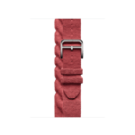 Apple Watch Hermès – Torsade Double Tour i Rouge Grenat, 42 mm