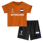 FIFA Official World Cup 2022 Tee & Short Set, Baby's, Netherlands, Team Colours, 18 Months