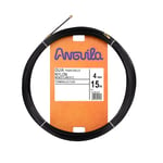 Anguilla – Passe-câble fixe souple Nylon 4 mm 15 m Noir