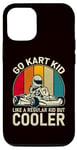 Coque pour iPhone 14 Go Kart Kid comme un enfant ordinaire mais plus cool