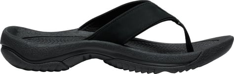 Keen Keen Men's Kona Leather Flip-Flop Black-Steel Grey 46, Black-Steel Grey