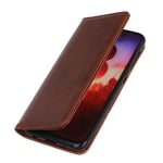 GOGME Case for Xiaomi 11 Lite 5G NE/Xiaomi Mi 11 Lite (4G/5G) Wallet, with [Cash and Card Slots] [Kickstand] [Magnetic Function] Folio Flip Cover Case Cowhide PU Leather Cover, Coffee