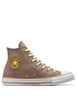 Converse Womens Hi Top Trainers - Brown, Brown, Size 3, Women