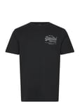 Classic Vl Heritage Chest Tee Tops T-shirts Short-sleeved Black Superdry