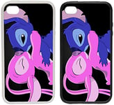 Toasted Merch Samsung A10 2019 A105 Stitch And Angel | Clip on Phone Case Cover (Black Plastic Sides)