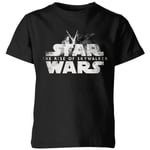 Star Wars The Rise Of Skywalker Rey + Kylo Battle Kids' T-Shirt - Black - 5-6 Years