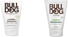 Bulldog Age Defence Moisturiser for Men 100Ml & Skincare - Original Moisturiser