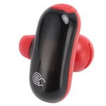 (Red)Clip-on Wireless Earphones Fingerprint Touch LED Digital Display