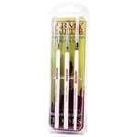 Wargamer Most Wanted Brush Set 3x Pensel Small, Insane Detail 5/0, Regiment 2/0