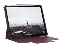[U] Protective Case for iPad Pro 12.9-in (5th Gen, 2021) - Lucent Aubergine - Vikbart fodral för surfplatta - aubergine, matt rosa - 12.9 - för Apple 12.9-inch iPad Pro (4:e generation, 5:e generation)