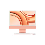 iMac 24-tommer Apple M3 med 8‑kjerners CPU, 10‑kjerners GPU / 16 GB / 2 TB SSD / Magic Trackpad / Magic Keyboard med Touch ID og talltastatur / Oransje
