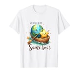 Earth Day April 22 Save The Ocean Row Boat Star T-Shirt