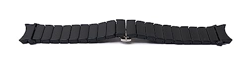 System-S Bracelet 20mm en PC pour Samsung Galaxy Watch 5 4 Smartwatch Noir, Noir, Eine Grösse