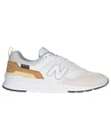 New Balance Mens 997 Trainers in White Textile - Size UK 6