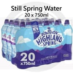 Highland Spring Still Scottish Water Sports Cap Sportscap 20 x 750ml
