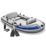 INTEX Inflatable Boat Canoe with Oars and Pump Dinghy Excursion 4 Set 68324NP vi